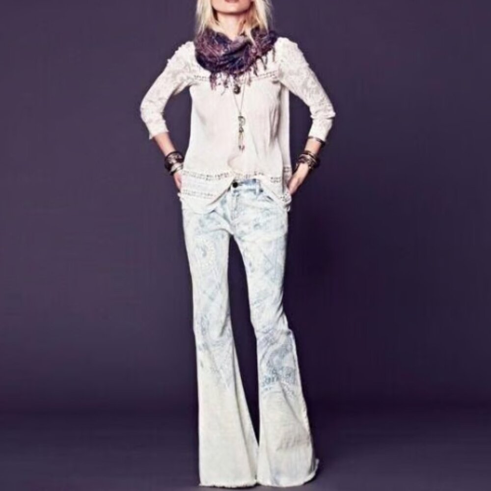 Free People Bali Flare Jeans 26 - Inseam Professionally shortened to 29”